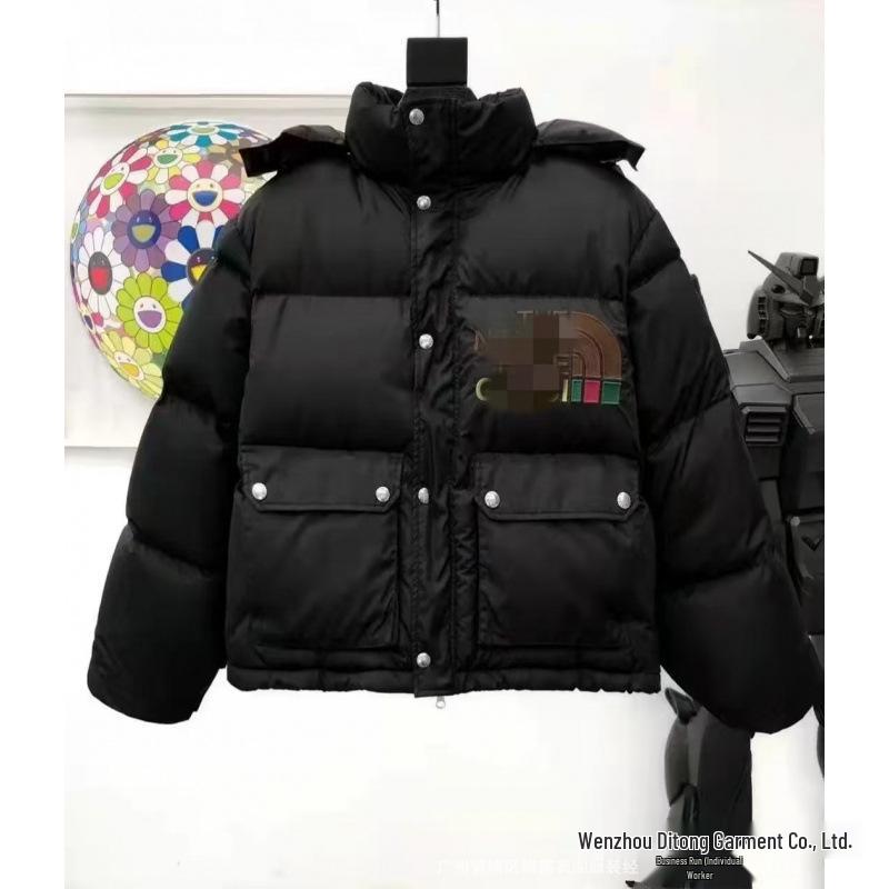 Унисекс Зимняя Пуховая Куртка Cross2025 - Высокая Версия с Капюшоном, Универсальная, Плотная и Теплая