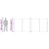 Retractable Side Awning 170 x 1200 cm Cream