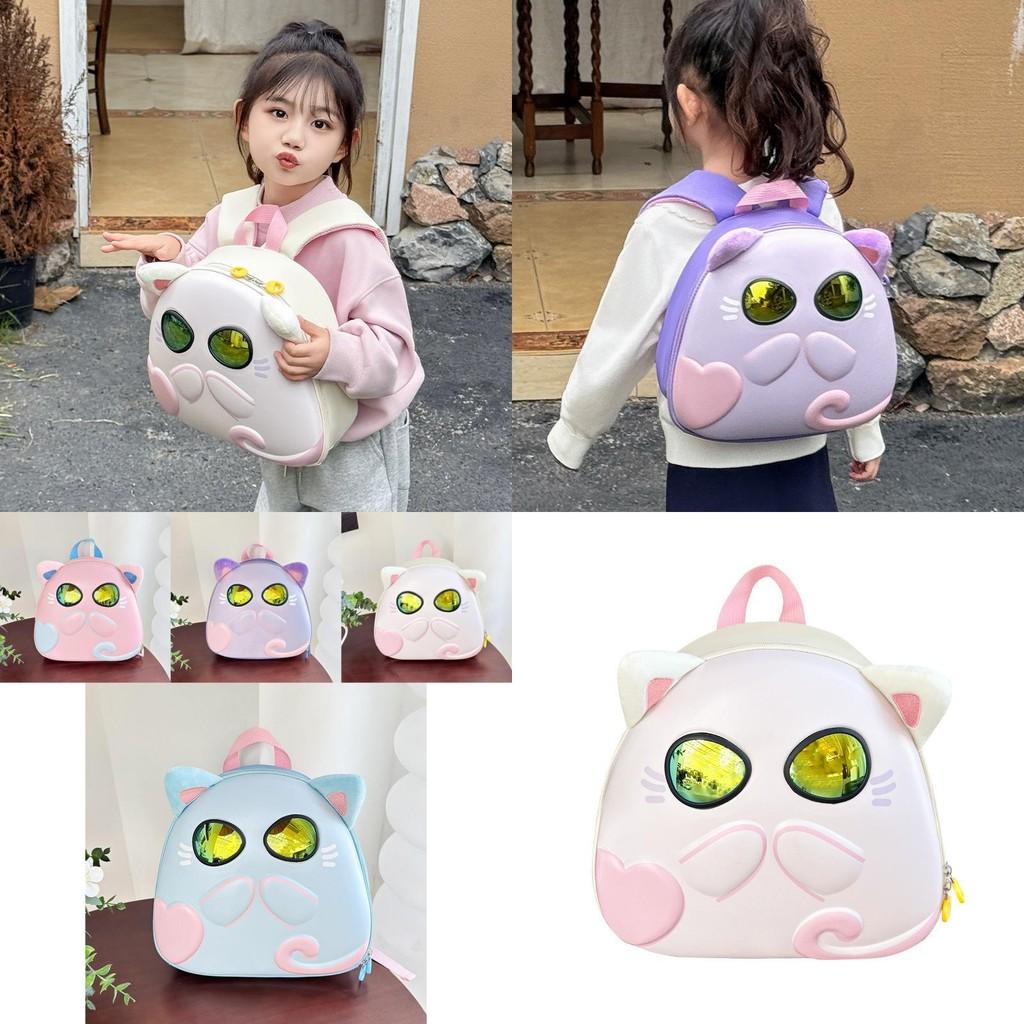 Adorable Cat Design Toddler Backpack For Boys And Girls With Sunglasses Fun Style