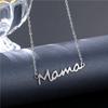 День Матери Мама Буквы Кулон Ожерелье Для Женщин Мама Именная Пластинка Цепочка На Ключицу Чокер Ювелирные Изделия Из Нержавеющей Стали Минималистичный Подарок