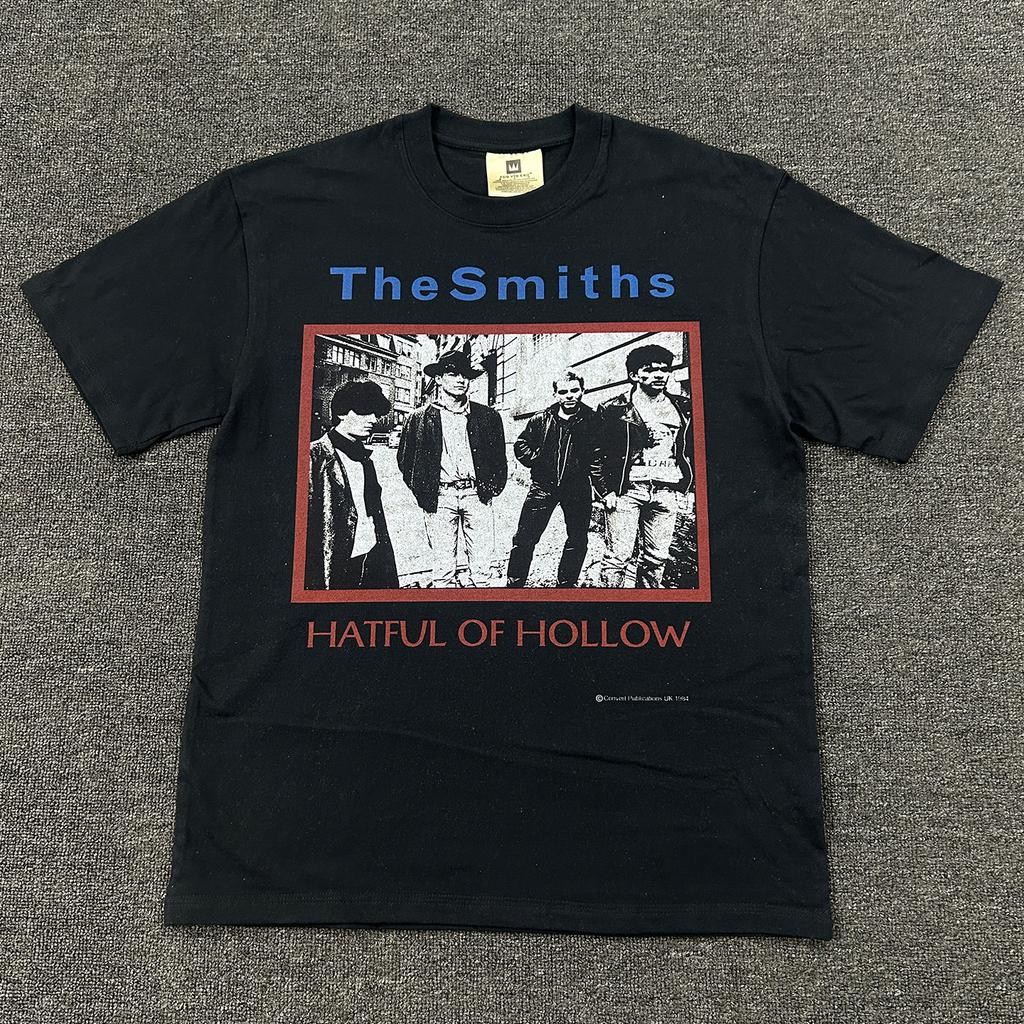 2026 The Smiths Rocking Metal Band Ins Vintage Pure Cotton Short Sleeve T-Shirt Comfortable and