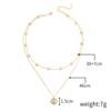 Ожерелье для женщин Ins Jewelry Простое ожерелье с подвеской Love Женское ожерелье в форме сердца сотен Многослойное ожерелье Love Элегантное ожерелье