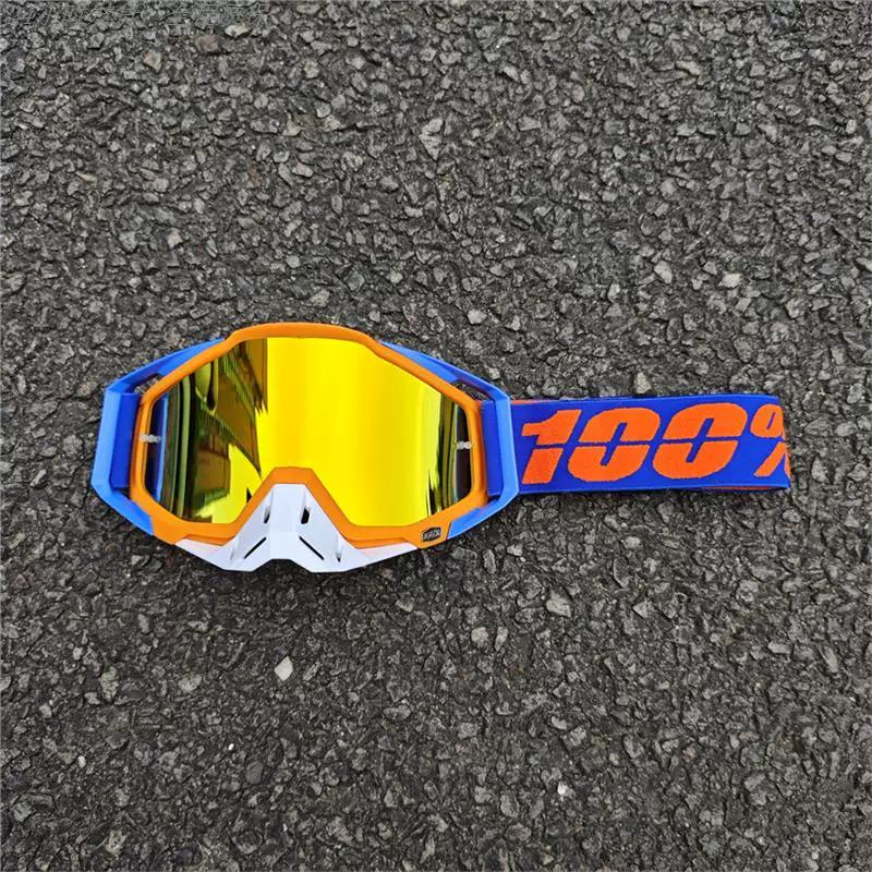 Helmet Goggles 100% Off-Road Motorcycle Helmet Goggles Windproof Goggles for Downhill Mountain Bikes to Protect Against Wind and Sand