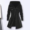 Zipper Winter Coat Pocket Trendy Punk Style