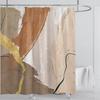 3D печать абстрактный линейный стиль акварельный набор штор для душа водонепроницаемый полиэстер занавеска для ванной украшение для дома с крючками