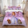 Princess Sofia'S Royal Garden Print 3Pcs Bedding Setduvet Cover With 2 Bedropillowcase Home Birthday Gift