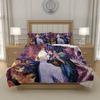 L-L D-Death N-Note Anime Quilt Cover Set Bedding Soft Polyester Boys Girls Bedroom Single Double King Size, EU US UK AU DE