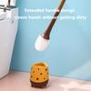 Cute Toilet Cleaning Brush Giraffe Shape Toilet Brush and Holder Long Handle Toilet Scrubber for Toilet Cleaning