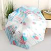 1pc Strawberry Milk & Cinnamoroll Pattern Fully Automatic Folding Portable Umbrella, 8 Iron Frames, Three-Fold Design, Suitable for All Seasons, Suita