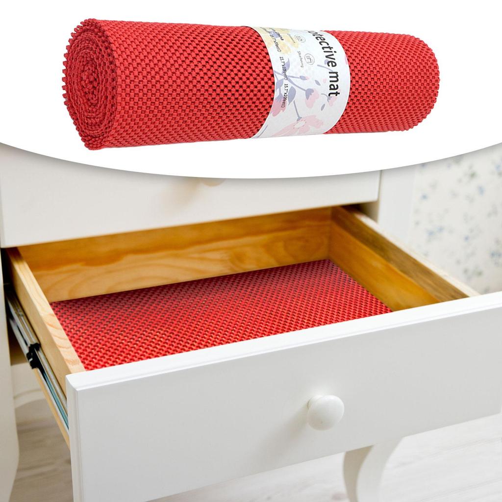 Shelf Liner Roll Protector Cupboard Liner Mat for Bathroom Pantry Kitchen