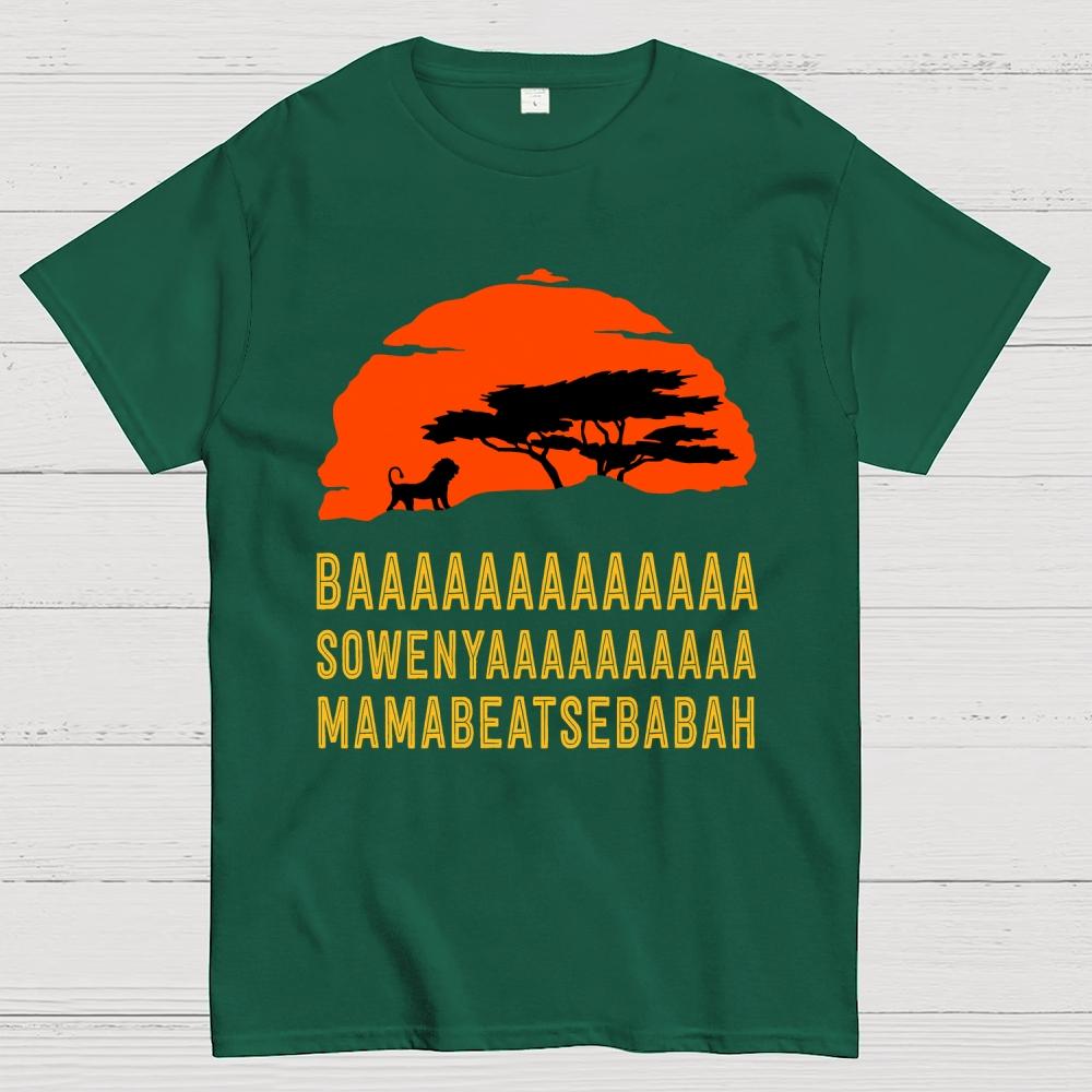 Baaa Sownyaaa Mamabeatsebabah Unisex Cotton Summer Casual Cool Loose T-Shirt