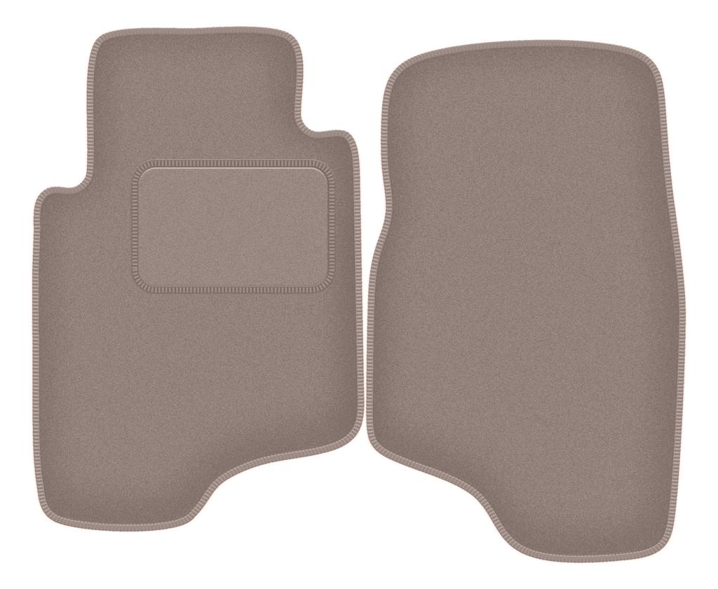Beige front floor mats for: Mitsubishi Pajero II off-road (1991-1999)