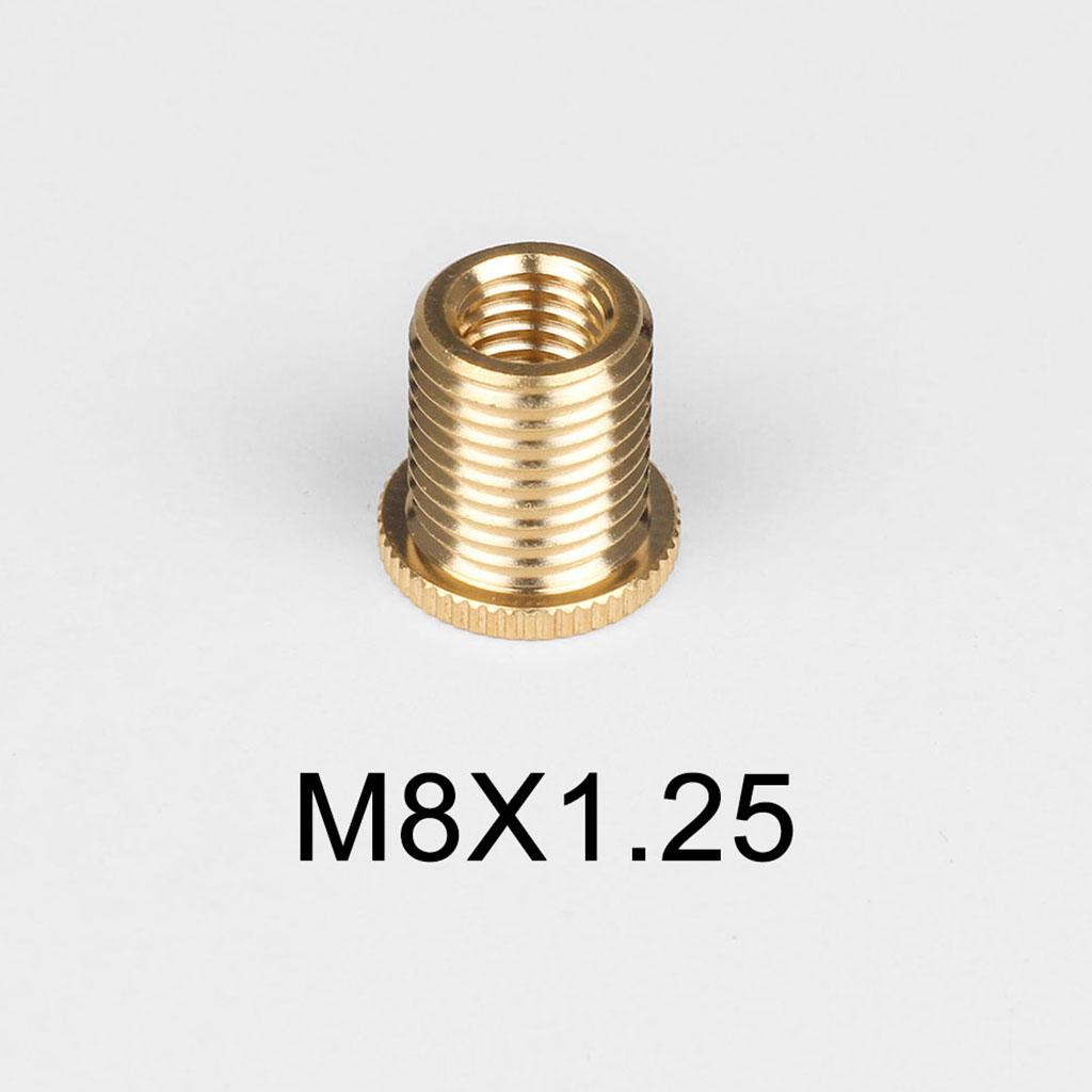 5 шт. гаек M8 для ручки переключения передач, гаек для резьбового адаптера, набор вставок для винта из алюминиевого сплава ручки переключения передач M12x1,25