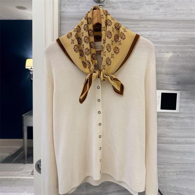 NINA SOLOR Triumphal Arch Crepe De Chine Silk Scarf