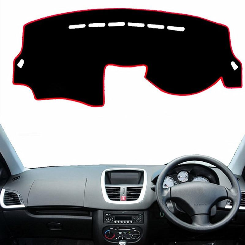 Для Peugeot 206+ 207 2006 2007 2008 2009-2012 2011 2012 2013 2014 Автомобильный коврик на панель приборов, защитный коврик от солнца, ковровые аксессуары