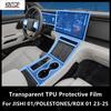 For JISHI 01/POLESTONES/ROX 01 23-25 Car Interior Center Console Transparent TPU Protective Film Anti-scratch Repair Accessories
