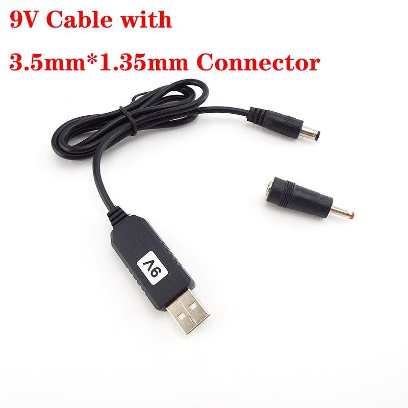 USB 5V To DC 5V 9V 12V 3.5mm Power Boost Line Step UP Module USB Connector Converter Power Adapter Cable 2.1x5.5mm