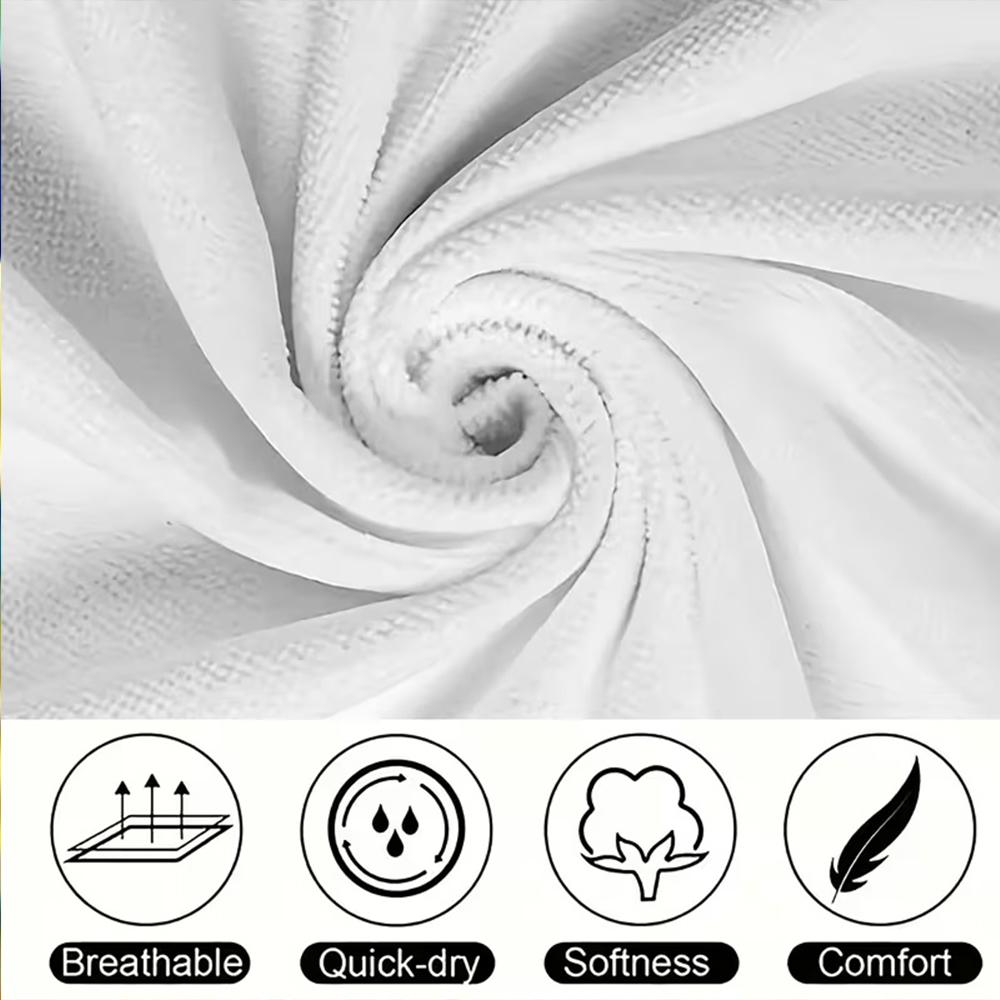 Smiley Face with Colorful Flowers Design Beach towel quick-drying for travel outdoor sports jogging beach and swimming