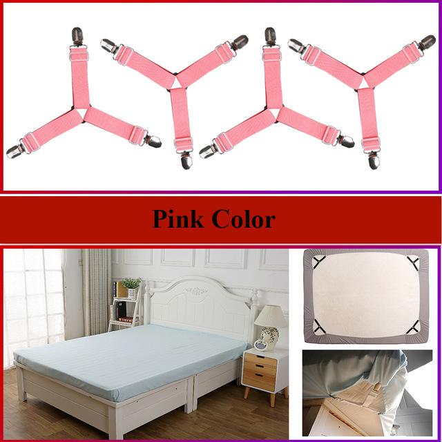 4 шт./компл., эластичные зажимы для простыни, зажимы для ремня, нескользящий зажим для матраса, держатель для одеяла, наборы крючков для захвата, домашний органайзер