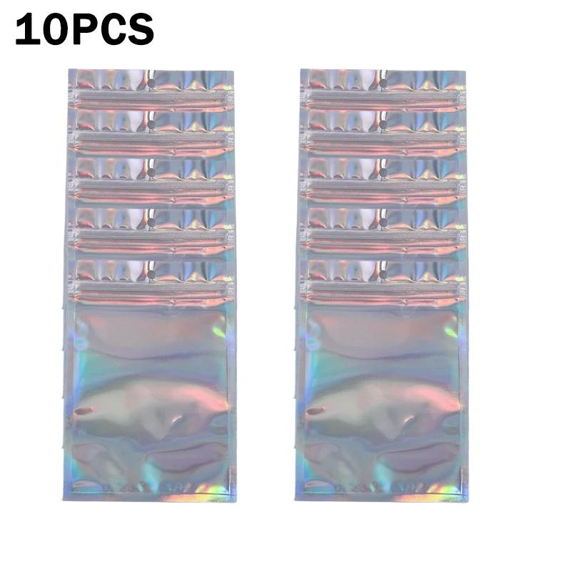 100 шт. цветная лазерная упаковка самозапечатывающаяся сумка для ожерелий, сережек, ювелирных изделий, упаковочная сумка для телефона, чехол для телефона, Инь-Янь, лазерная сумка