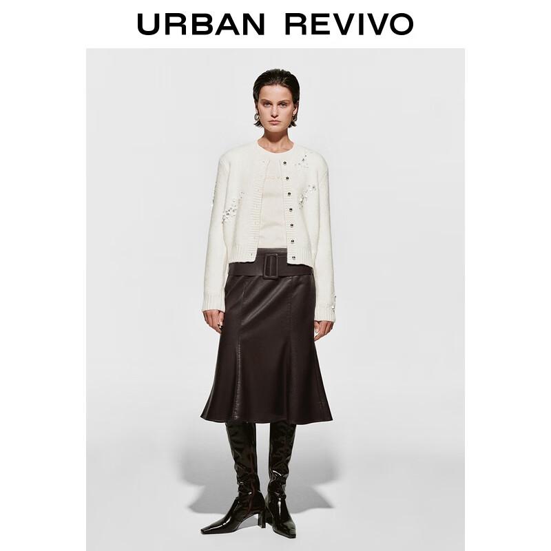 Женский кардиган UR вязаный с мерцающими бусинами на пуговицах