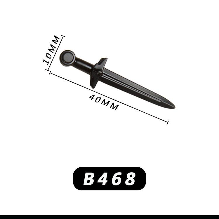 Минифигурка средневекового рыцаря: Фонтан, Рапира, Совместимый с кубиками LEGO