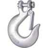 1/4 Inch Safety Chain Hooks, Clevis Slip Hook With Safety Latch, Grade 70 Forged Steel 12,600 Lb For Trailer Truck Transport Tow Winch Hook