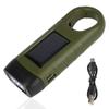 Emergency Hand Crank Dynamo Rechargeable Solar Flashlight Power Bank LED Flashlight For Fishing Boating Hiking