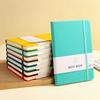 A6 Color Elastic Band Portable Notebook - Student Memo with Skin-Feel Leather Pocket Design