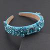 Colorful Baroque Hair Hoop Jewelry Bride Tiaras Simple Rhinestone Headband  Ladies