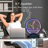 Водный элемент в помещении с динамиком BT Белый шум Светодиодные кольцевые фонари Настольный орнамент Пульт дистанционного управления