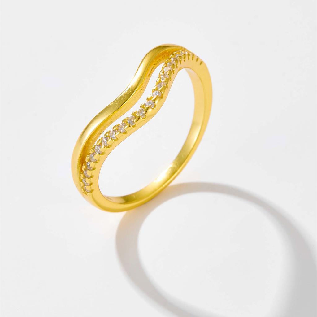 ANDYWEN Кольцо из стерлингового серебра 925 пробы с золотым покрытием, женские украшения 2023 года, свадебные украшения, круглый круглый драгоценный камень