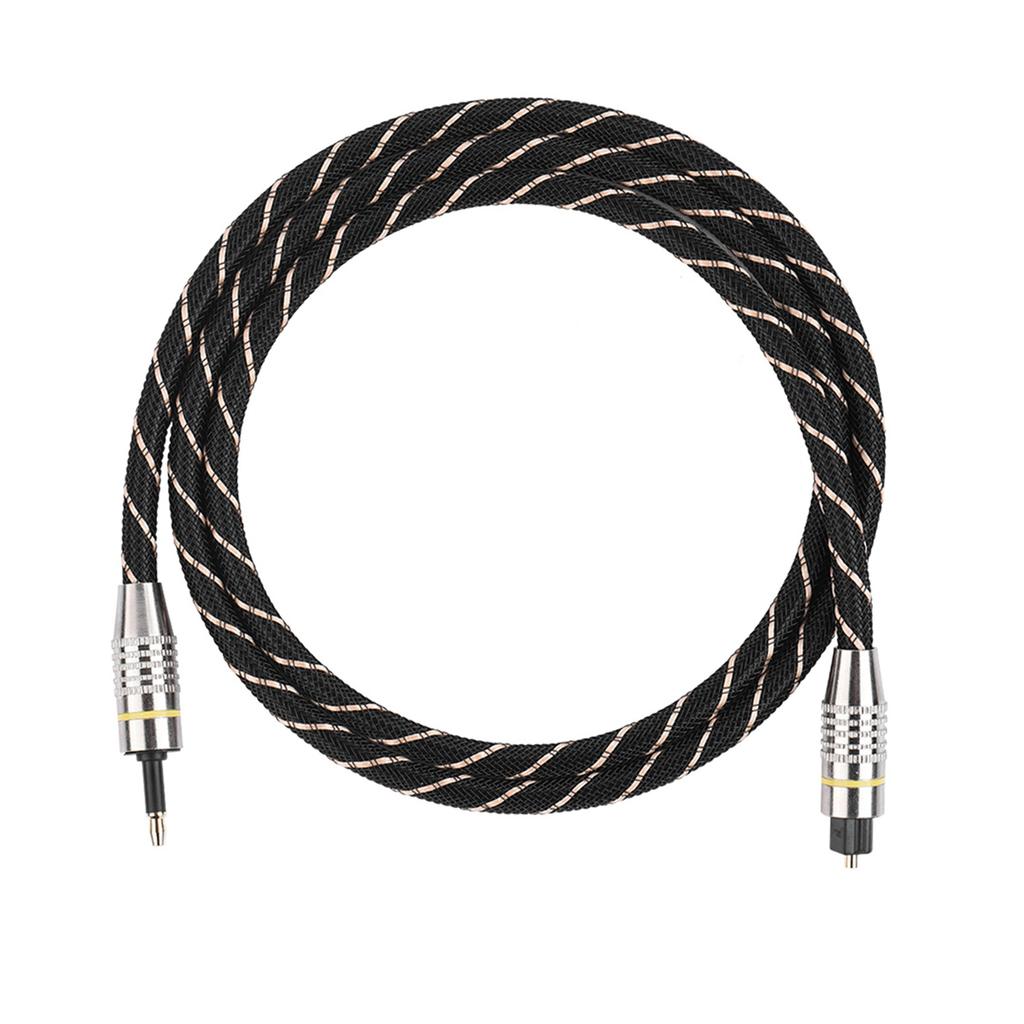 Toslink к мини-штекеру 3,5 мм оптоволоконный цифровой аудиокабель SPDIF позолоченный разъем круглый