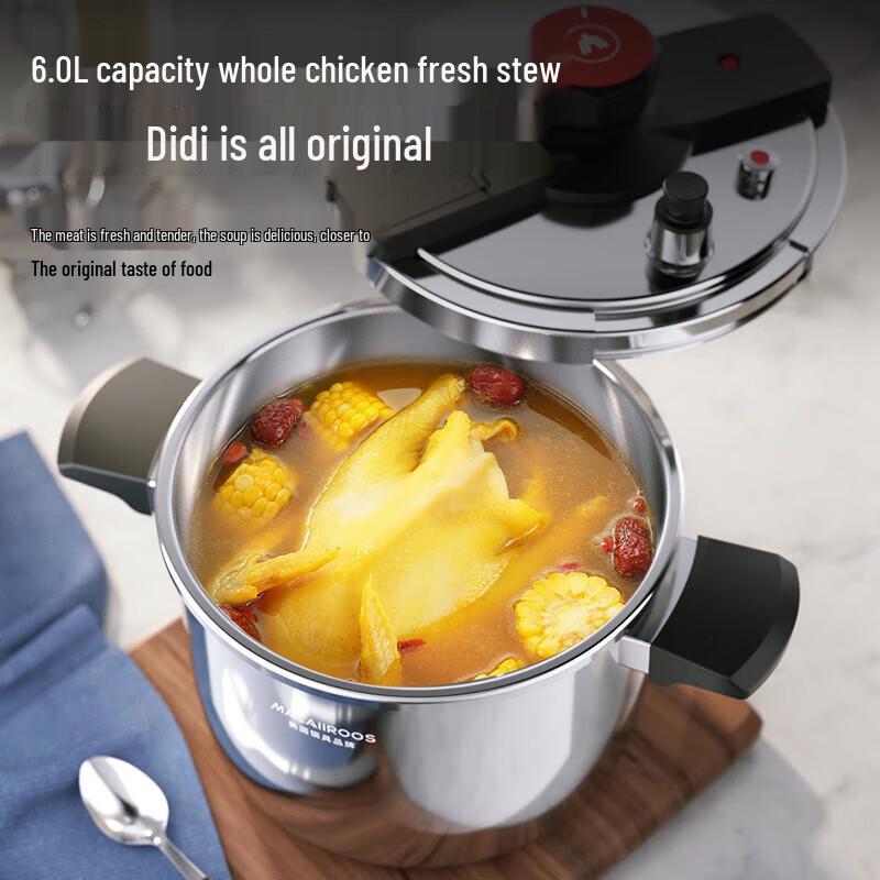 Macaiiroos 304 Stainless Steel Pressure Cooker