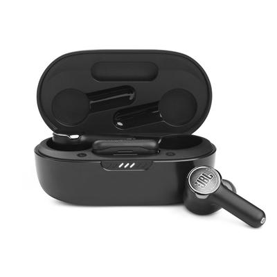 Игровые наушники-вкладыши JBL Quantum TWS, водонепроницаемость IPX4, гибридное активное шумоподавление, низкая задержка 50 мс, беспроводное подключение 2,4 ГГц Bluetooth, черный цвет, JBLQUANTUMTWSBLK