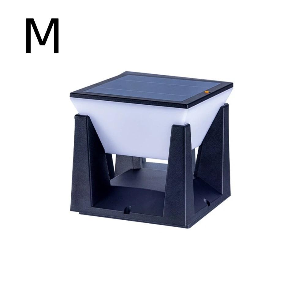 Waterproof Solar Powered Column Lights Efficient 3 Lighting Modes Solar Post Lights Atmosphere Outdoor Pillar Lamp