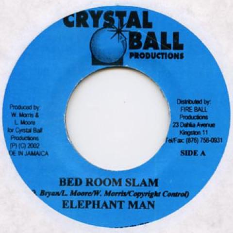 Пластинка 7 дюймов ELEPHANT MAN - Bed Room Slam Crystal Ball 2002 Ямайка Регги, Ска и Даб