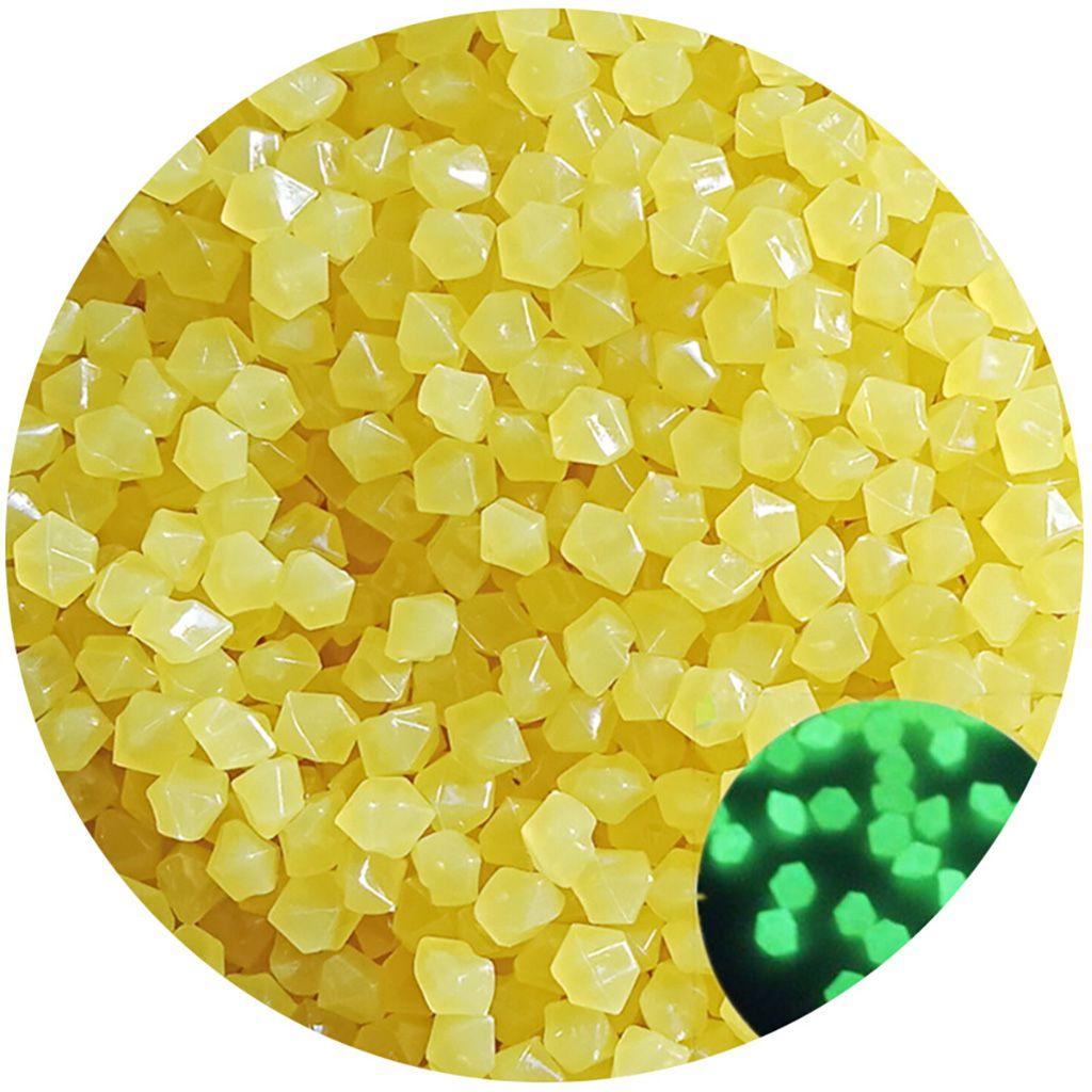 Wide Use Glow In Dark Safe Colorful Lawn Decor Decorative Pebbles Luminous Stones Aquarium Ornament