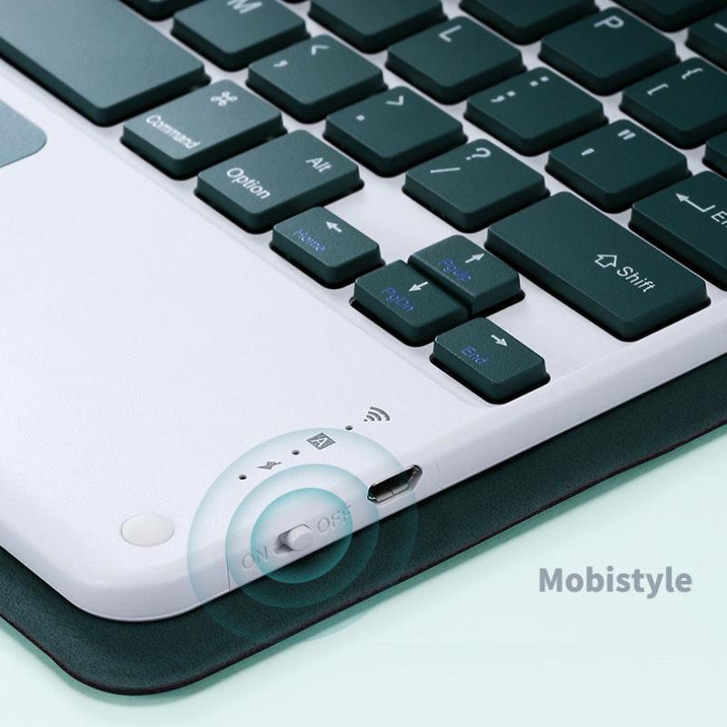 Bluetooth Wireless Keyboard for Xiaomi Pad 5/6 Pro Redmi Pad 10.6 SE Silicone Protection Cover Leather Flip Case