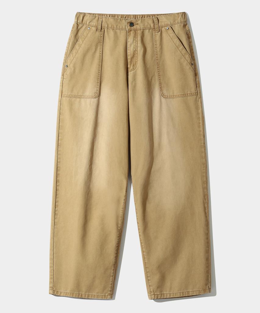Dimiteulibeullaeg Essential Fade Wash Усталые брюки_Бежевый