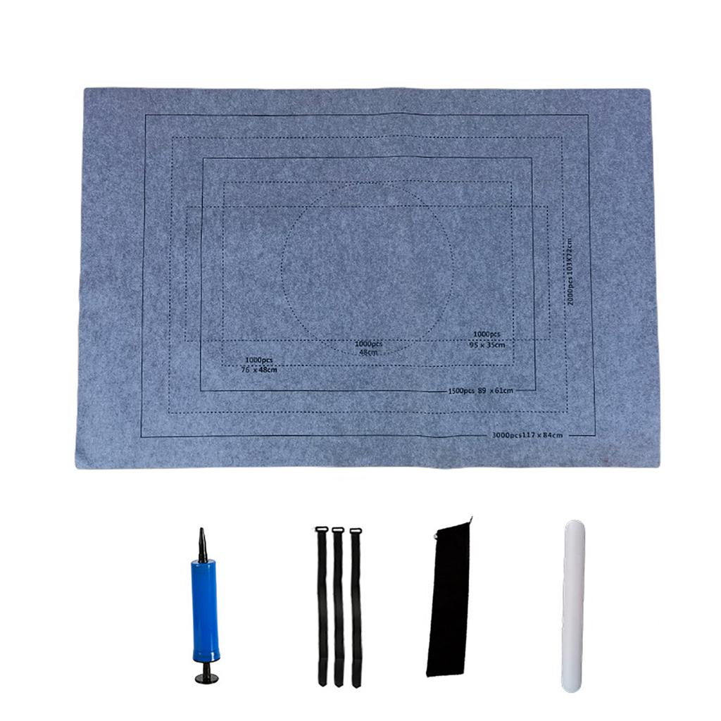 Коврик-рулон для пазлов до 1500/2000/3000 шт. Большой органайзер для хранения пазлов из фетра, одеяло для хранения пазлов, аксессуары