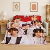 Kpop B-BTS Модная Группа Звезда Фланелевое Одеяло Мягкое Теплое Плед для Спальни Гостиной Кровати Путешествий Кемпинга Пикника Подарок