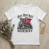 Unisexs Norway Ro Viking Ship Norwegian Flag T Shirt Heritage Cotton Clothing Funny Short Sleeve O Neck Tee Shirt Party TShirts