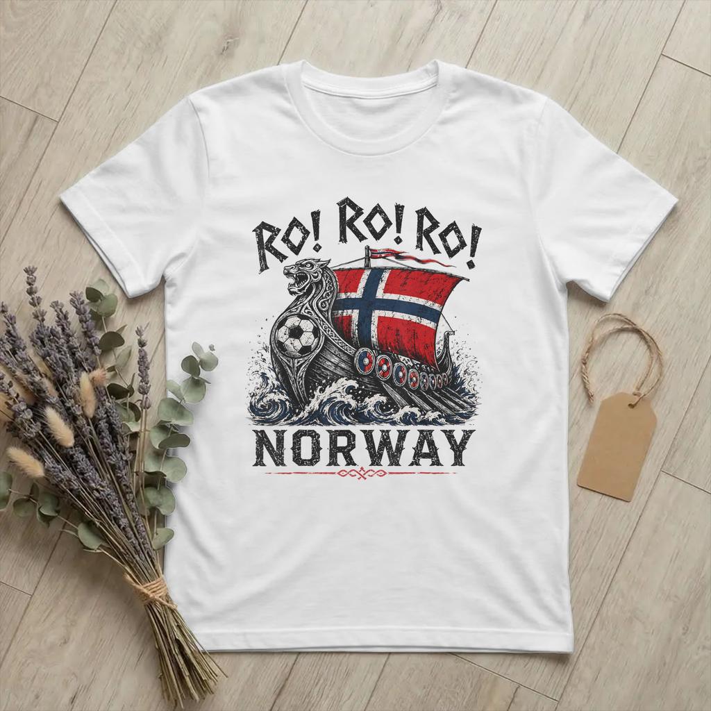 Unisexs Norway Ro Viking Ship Norwegian Flag T Shirt Heritage Cotton Clothing Funny Short Sleeve O Neck Tee Shirt Party TShirts