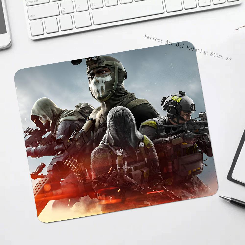 Игровой коврик для мыши Battlefield 6 Маленький коврик для мыши с заблокированным краем Для геймеров Настольный коврик для компьютера Прямоугольный Противоскользящий Резиновый