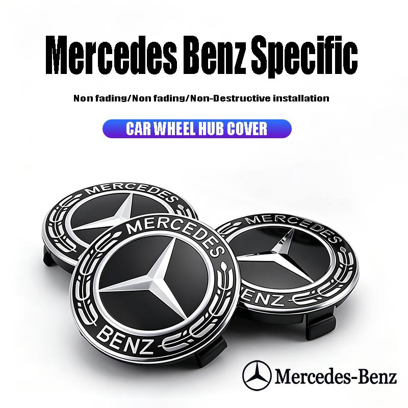 For Mercedes Benz For Mercedes Benz Smart W205 C300 W203 W206 W108 W124 W126 W140 W168 W169 W176 W177 Rim Center Caps Car Wheel Hub Replace Cover
