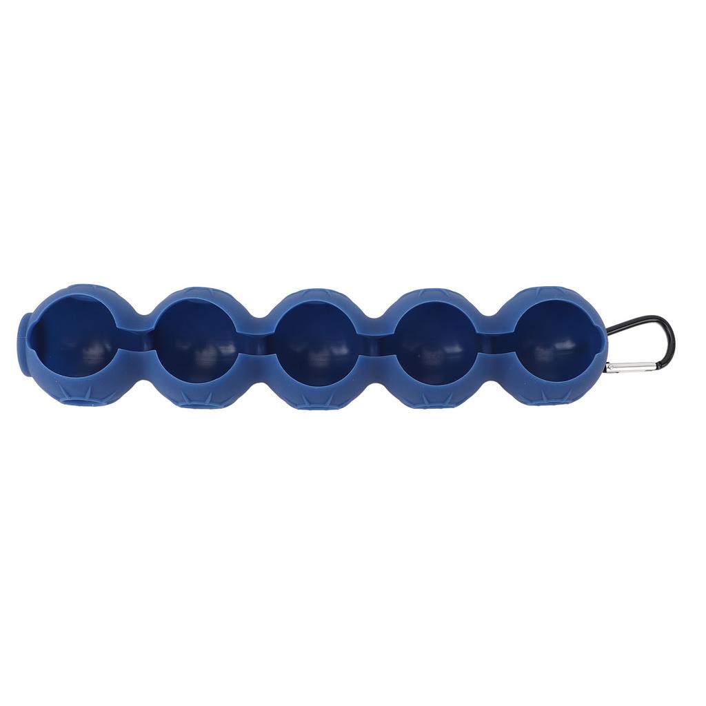 Golf Ball Holder with Hanging Clip Buckle Soft Silicone Protective Portable Golf Ball Storage Cover