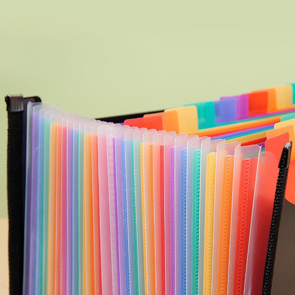 Расширяющаяся папка для файлов с 12 карманами формата А4, папка-органайзер большой емкости, портативная коробка-гармошка для классного офиса