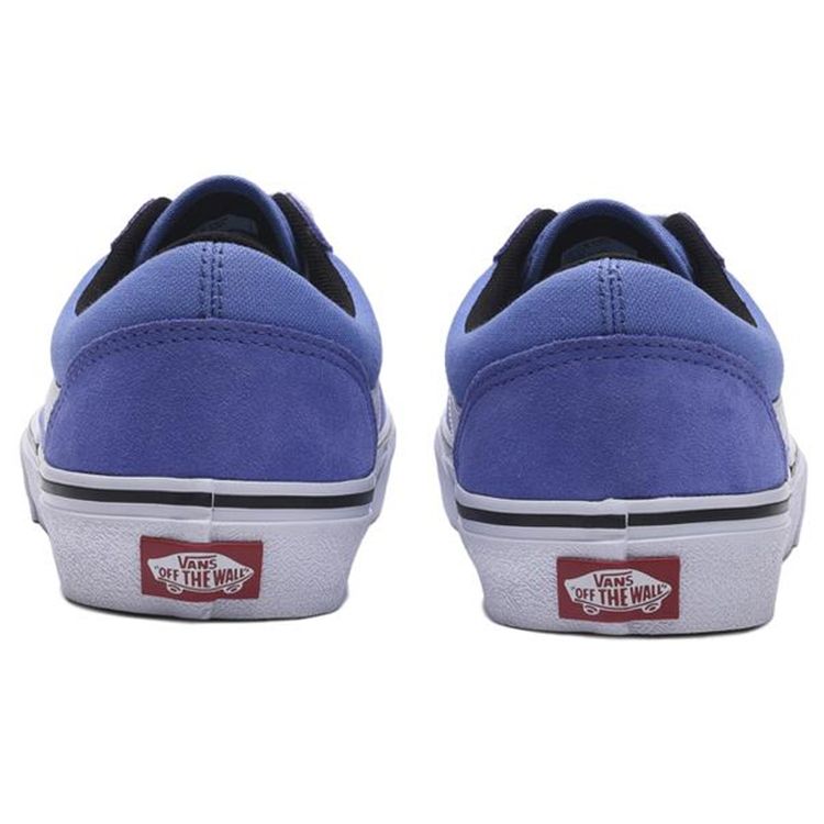 Vans Старая школа Удобные Универсальные Прочные Легкие Дышащие Низкие Скейт-Кеды Унисекс Кеды Фиолетово-Синие 590190-0005