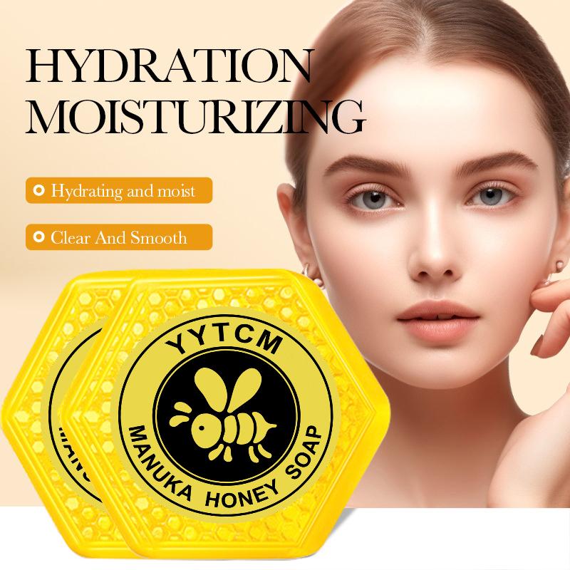 Мыло с медом Манука, глубоко очищающее лицо 70 г x 2 шт.